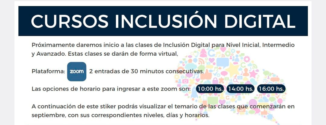 Cursos de Inclusión Digital